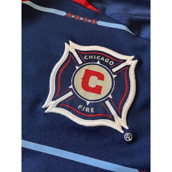 ADIDAS CLIMACOOL CHICAGO FIRE SOCCER GAME JERSEY SIZE MEDIUM MLS - Picture 3 of 12